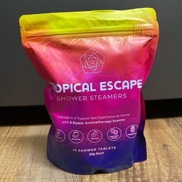 Envy prime Shower steamers Tropical escape 15 shower tablets.  New Sealed - Picture 2 of 4